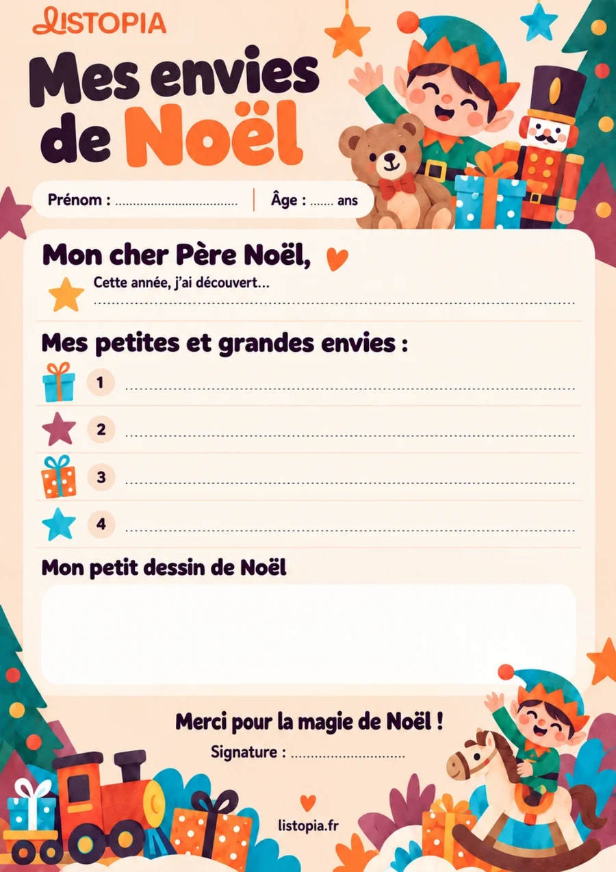 Aperçu du modèle « L’atelier des jouets » à imprimer