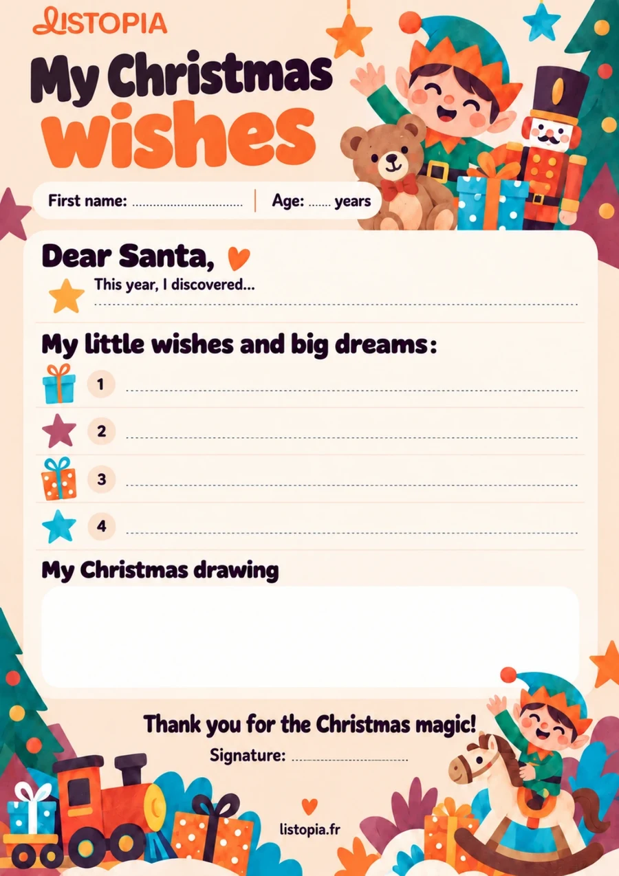 Preview of the “The toy workshop” printable template