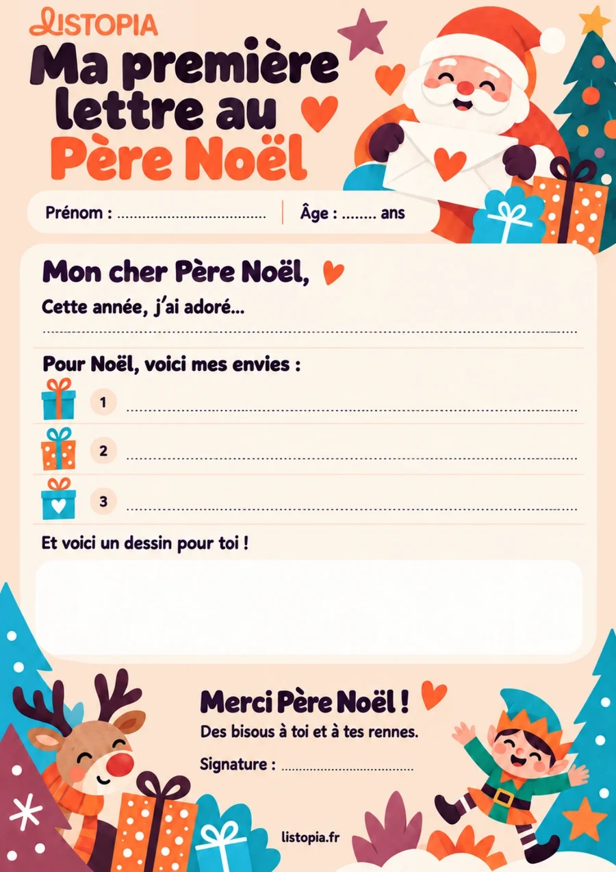 Aperçu du modèle « Ma toute première lettre » à imprimer