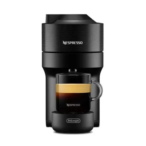 Zwarte De’Longhi Nespresso Vertuo Pop-koffiemachine