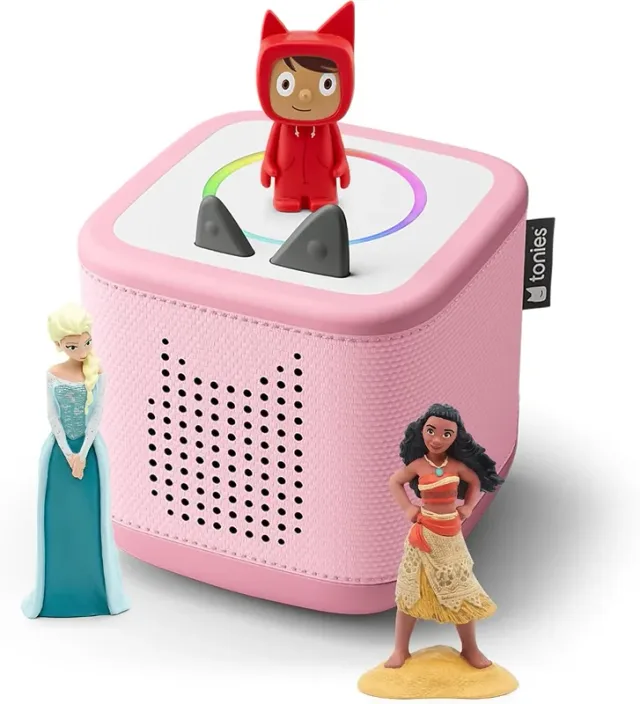 Roze Toniebox 2-pakket met Disney-figuren Elsa en Vaiana